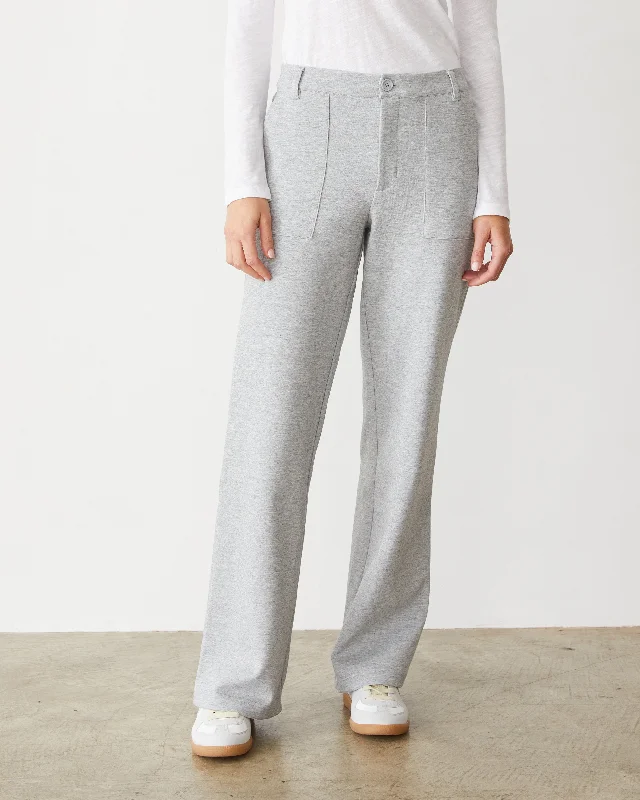 Cotton Knit Patch Pocket Pant Monochromatic All - in - one