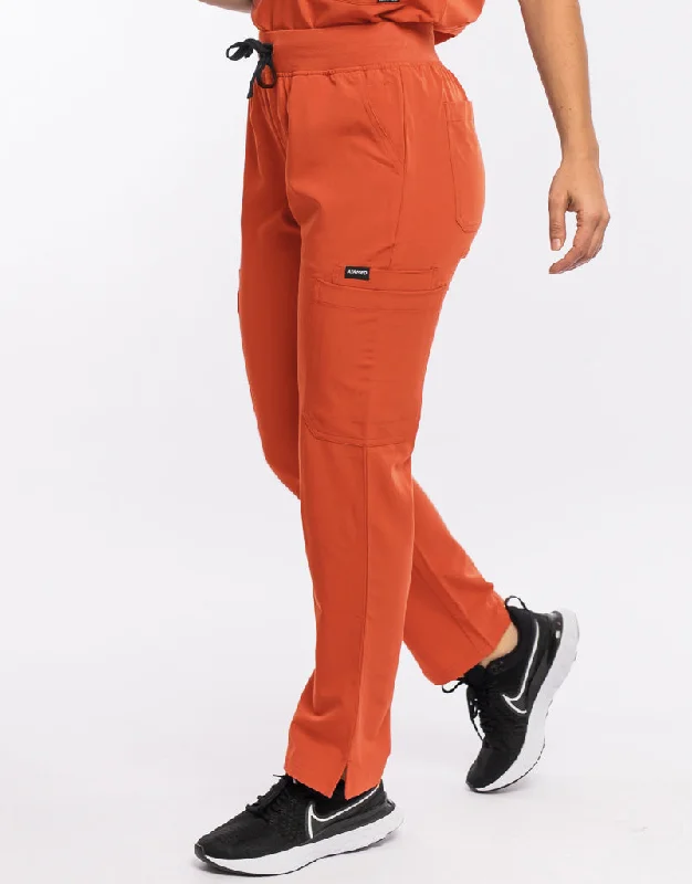 Essential Multi-Pocket Scrub Pants - Clay