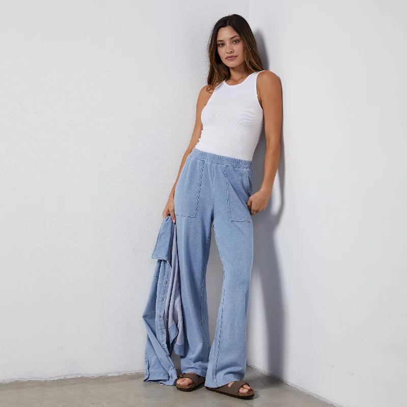 Indigo French Terry Pocket Pant