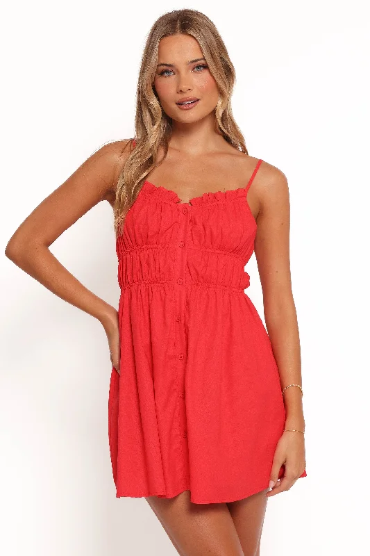 Olivia Mini Dress - Red