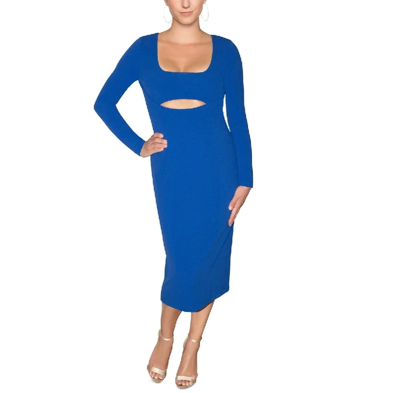 Rachel Roy Women's Cutout Midi Dress Blue Size X-Large