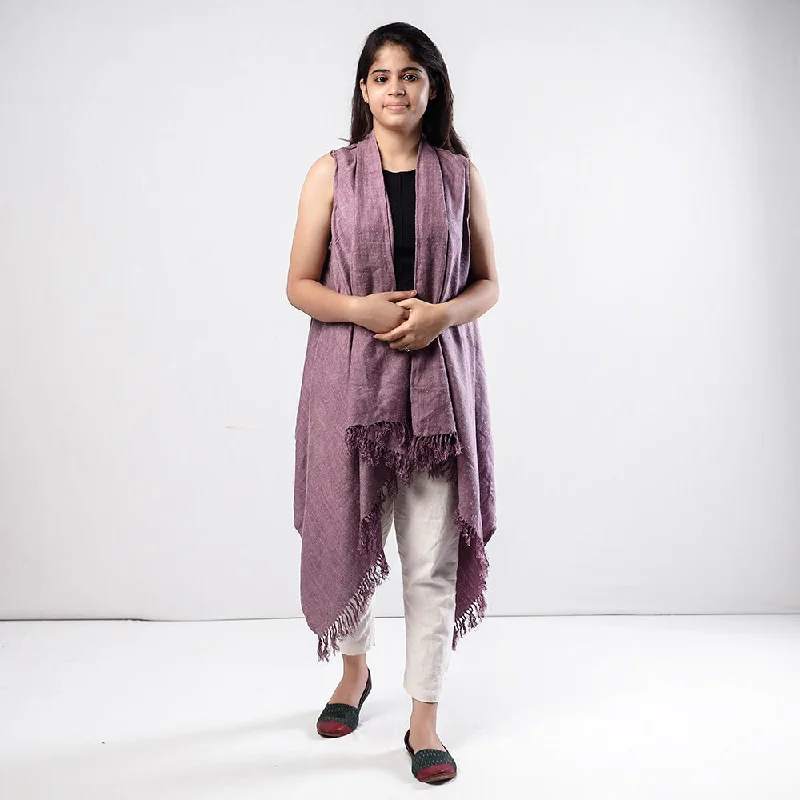 Kullu Karishma Handwoven Pure Angora & Merino Wool Knitted Wrap Sharp Women's Italian
