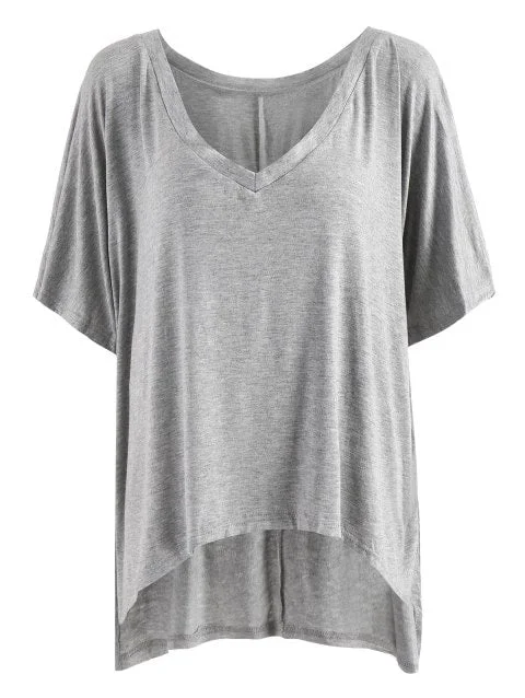 Romantic Slit Batwing Sleeve T Shirt