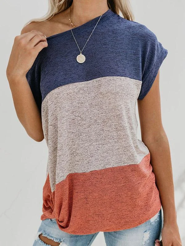 Delicate Sleeves Color Block Outwear