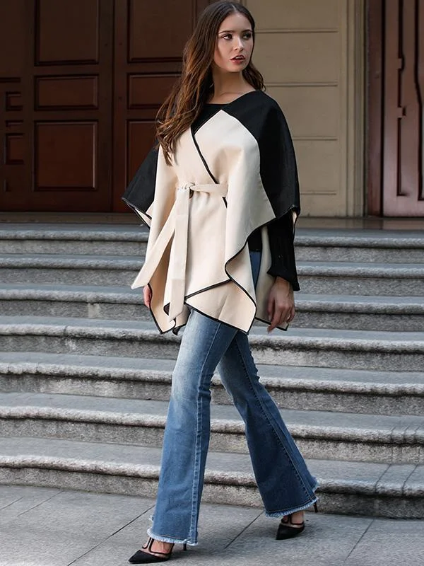 Fabulous Belted Woolen Batwing Outwear