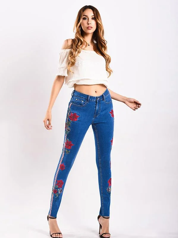 Marvelous Elastic Jeans Pants Bottoms