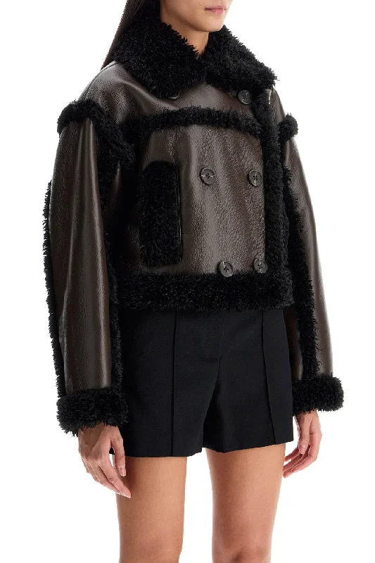Stand Studio 'cropped Faux Leather Jacket Kristy Street