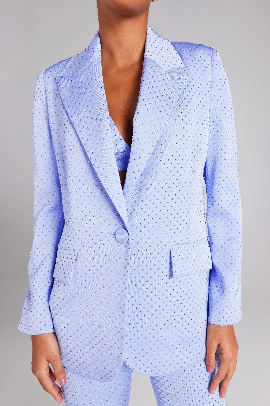 Kira Blue Blazer Stylish Women's Neon
