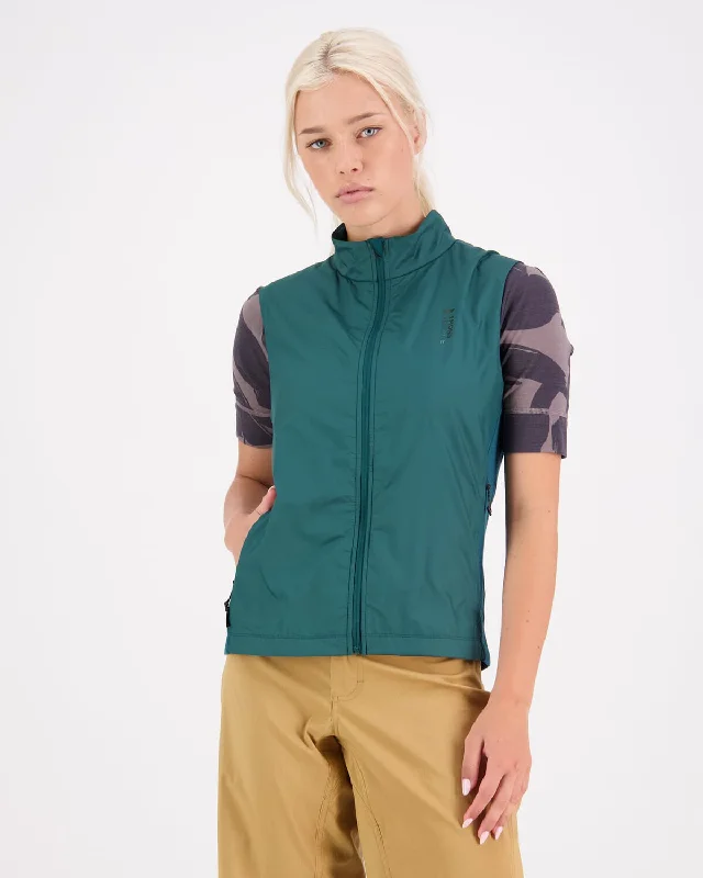 Redwood Merino Wind Vest - Evergreen Compression