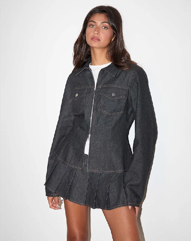 Rohana Jacket in Chambray Indigo Casual Women's Japanese 