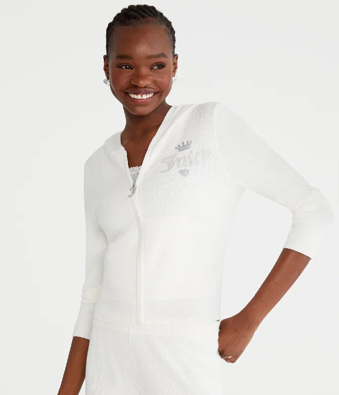 Aeropostale Juicy Couture Hooded Sweater Track Jacket Vintage Women's 1970S 