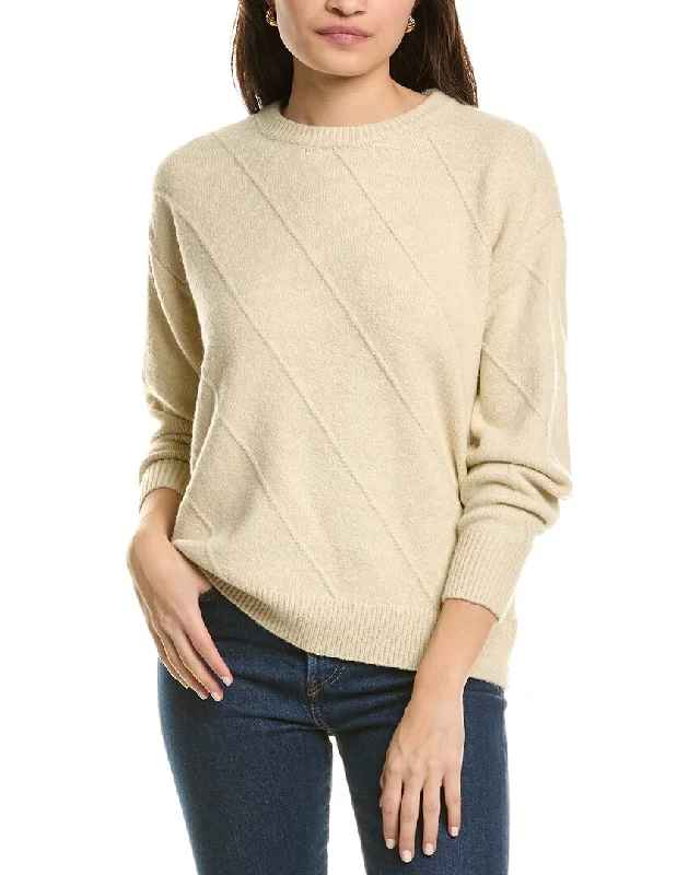 Jones New York Diagonal Stitch Sweater Modern Women's 